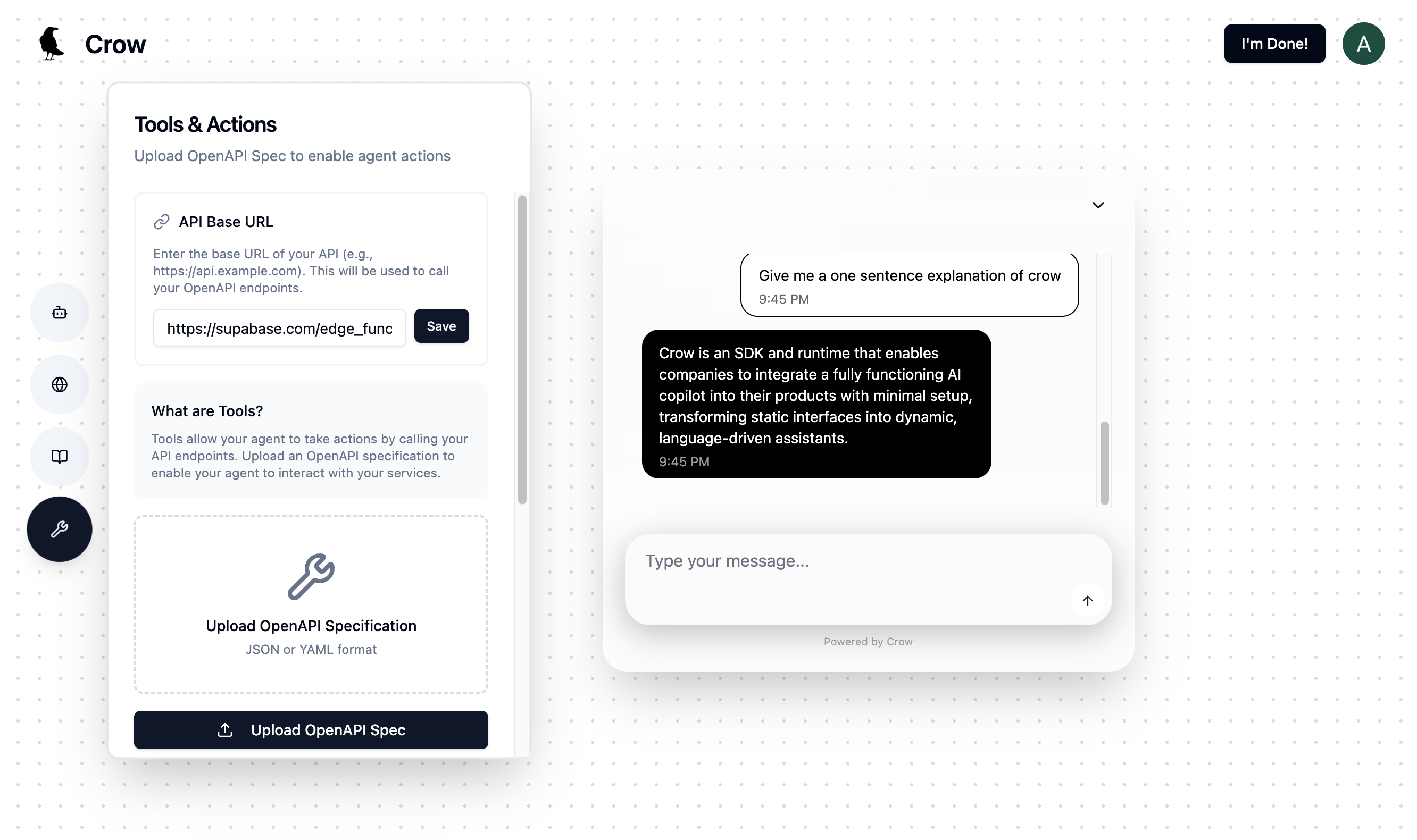 Step 4: Convert your backend endpoints into tools for your AI Agent